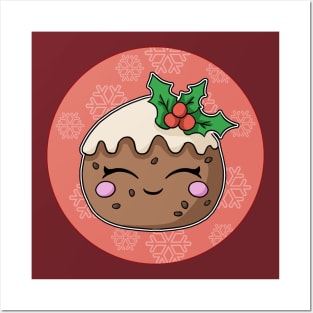 Happy Christmas Pudding Posters and Art